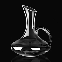 Decantador de Vino de Cristal Transparente Estilo Nórdico Personalizado, Jarra de Vidrio de 1.5L para Vino Tinto, Juego de Decantadores