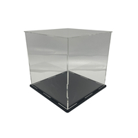 Boîte d'affichage en acrylique transparent 60x40x40cm portable personnalisé écologique supports d'affichage portables personnalisables