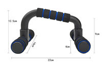 Barres de pompes LXY-128, équipement de fitness pour la gym, 1 paire de poignées de pompes avec poignée en mousse rembourrée et barres de pompes antidérapantes