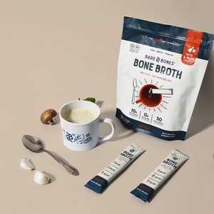 Bolsa de pie impresa personalizada para proteína de suero en polvo leche comida para mascotas goma de mascar embalaje bolsa Ziplock - Product Image 1