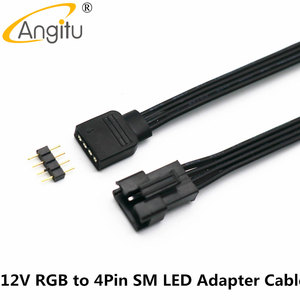 Shuangitu — bande lumineuse LED RGB, smd ARGB, 3Pin/4Pin, 12v/5V, câble adaptateur de contrôle, éclairage d'intérieur - Product Image 5