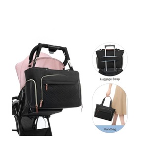 สำหรับการเดินทางกลางแจ้ง อุปกรณ์สำหรับแม่และเด็ก กระเป๋าเด็ก กระเป๋าใส่ผ้าอ้อมสำหรับเดินทาง พร้อมกล่องใส่จุกนมหลอก โพลีเอสเตอร์ พับเก็บได้ - Product Image 5