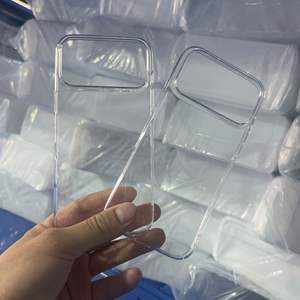 Carcasa transparente a prueba de golpes Crystal Clear PC para <span class=keywords><strong>iPhone</strong></span> 17 Air 16 15 14 13 12 11 Pro Max Xs <span class=keywords><strong>Xr</strong></span> diseño metálico Plus modelo - Product Image 2