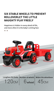 2025 fabbrica della cina che vende caldo i bambini viaggiano sul trattore per auto 4/6 <span class=keywords><strong>a</strong></span> ruote giocattolo per bambini - Product Image 2