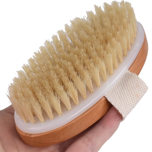 <span class=keywords><strong>Brosse</strong></span> de douche en <span class=keywords><strong>bois</strong></span> à poils de sanglier naturels de qualité supérieure pour le corps <span class=keywords><strong>brosse</strong></span> de bain <span class=keywords><strong>anti</strong></span>-<span class=keywords><strong>cellulite</strong></span> promotionnelle pour peau sèche éco-certifiée - Product Image 5