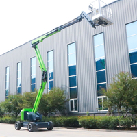 Nacelle élévatrice articulée de 8 m, plateforme de travail aérien électrique à bras courbé de 10 m avec batterie sans entretien pour le nettoyage