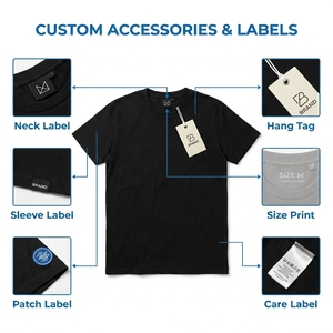 T-shirt da <span class=keywords><strong>uomo</strong></span> personalizzata all'ingrosso 100% cotone 180G con stampa digitale e logo ricamato, t-shirt bianca personalizzabile per <span class=keywords><strong>uomo</strong></span> - Product Image 6