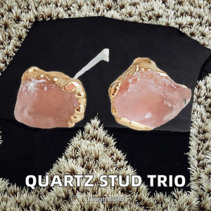 Pendientes de Botón Geométricos Vintage de Acero Inoxidable Chapado en Oro con Ágata para Aniversario - Product Image 2