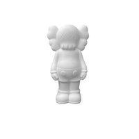 Figurine en vinyle blanc DIY Fluid Bear personnalisable pour peinture acrylique, vente en gros directe usine