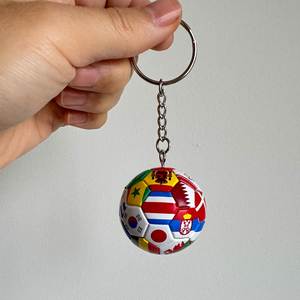 Porte-clés de basket-ball 3D en PVC de haute qualité Goldkyrin GK084, mini ballon de volley-ball, Coupe du monde de football du Brésil - Product Image 5