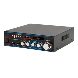 Ldzs Audio AV-308BT Geluid Eindversterker 12V/220V Mini Hifi Stereo Audio Klasse D Amp Bass Treble