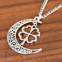 Breloques connecteurs célestes vintage bohèmes en alliage métallique, motif lune évidée, pour la création de bijoux (colliers, bracelets, boucles d'oreilles)