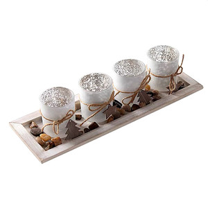 अच्छी कीमत में गुलाब सोने का नीला फ्रॉस्टेड थोक पारा ग्लास मोमबत्ती धारक - Product Image 1