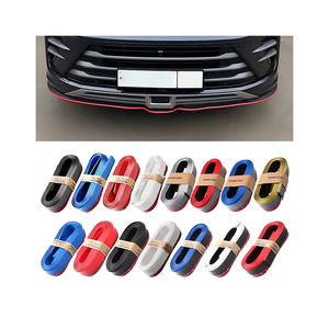 Bandes de protection anti-collision universelles en fibre de carbone pour pare-chocs avant et ailes, jupe latérale pour accessoires de voiture arrière - Product Image 1