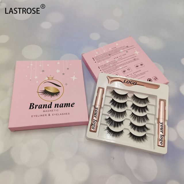 Wholesale Magnetic Eyelash Private Label Magnetic Lashes False Eyelashes Eyeliner With Magnetic Eyelashes