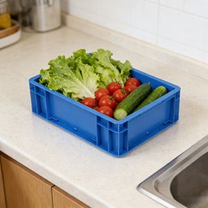 Cassetta in Plastica Antistatica Impilabile e Annidabile QS 400x300x120mm Conforme UE <span class=keywords><strong>per</strong></span> Linee di Produzione - Product Image 1