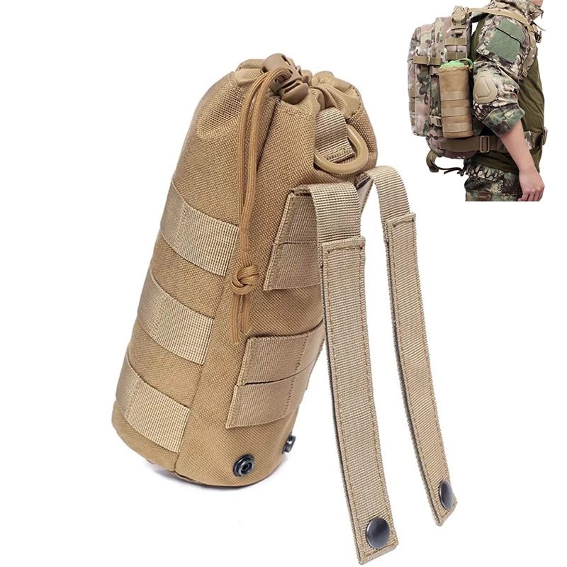 Topo Water Bottle Holder Durable Mesh Pouch for Backpack