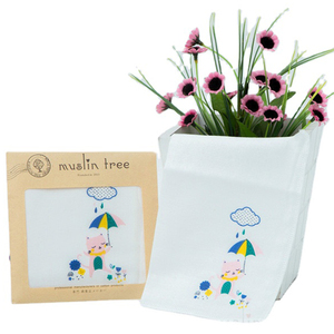 Ensemble de serviettes pour bébé en mousseline douce 25*25cm, imprimé <span class=keywords><strong>arbre</strong></span> mignon, coton, <span class=keywords><strong>mouchoir</strong></span> pour enfants - Product Image 1