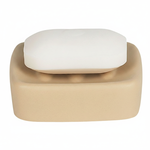Portasapone in gres Spirella modello 'Retro' in marrone, 3,5 x 10,5 x 10,5 cm - Product Image 2