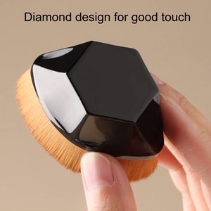 Synthetic Hair <b>Foundation</b> Brush Flat Smudge BB Cream Loose Powder Makeup Brush with Nylon Handle - Product Image 3