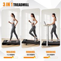 Caminadora Eléctrica Rosa FDFIT Source Factory, 3HP, Inclinación Manual, Equipo de Fitness Silencioso para Interiores Pequeños