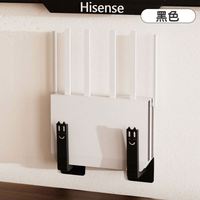 Étagère murale pour routeur WiFi sans fil, boîte de rangement en plastique ABS, design classique multifonction, support de câble et organisateur d'alimentation