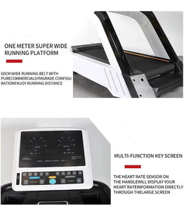 Tapis roulant électrique pour salle de sport à domicile, acier de qualité supérieure, motorisé, écran LCD/LED de 21,5 pouces, inclinaison automatique, vitesse de 15 à 20 km/h, fonction de fréquence cardiaque - Product Image 3