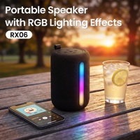 Altavoz Inalámbrico RGB de 5W y 1200mA, el Más Vendido de Fábrica, Altavoz Portátil TWS para Exteriores, Ideal para Salas de Juego, Escritorios y Senderismo