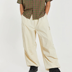 Pantaloni <span class=keywords><strong>Cargo</strong></span> <span class=keywords><strong>Beige</strong></span> pesanti all'ingrosso in cotone saia pantaloni <span class=keywords><strong>Cargo</strong></span> da uomo - Product Image 3