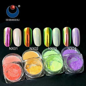 <span class=keywords><strong>Poudre</strong></span> de pigment <span class=keywords><strong>effet</strong></span> aurore sirène chrome série NX pour le frottement des ongles, vernis à ongles gel, laque à ongles - Product Image 3