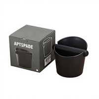 Boîte à café en ABS épaissi, durable, pour le retrait des résidus d'espresso, boîte de rangement pour les déchets de café pour les cafés