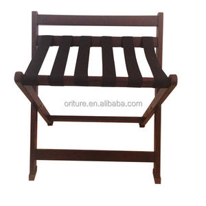 Portaequipajes de madera plegable duradero, elegante soporte de equipaje plegable para habitación de invitados de Hotel, suministro de muebles de dormitorio - Product Image 2