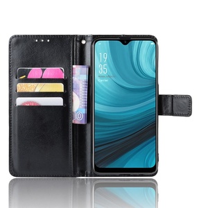 Funda de Teléfono Tipo Cartera de Cuero TPU Compatible con Realme C11 y <span class=keywords><strong>OPPO</strong></span> C15, con Soporte, Ranuras para Tarjetas, Correa, Diseño Crazy Horse, Tamaño A5 - Product Image 3