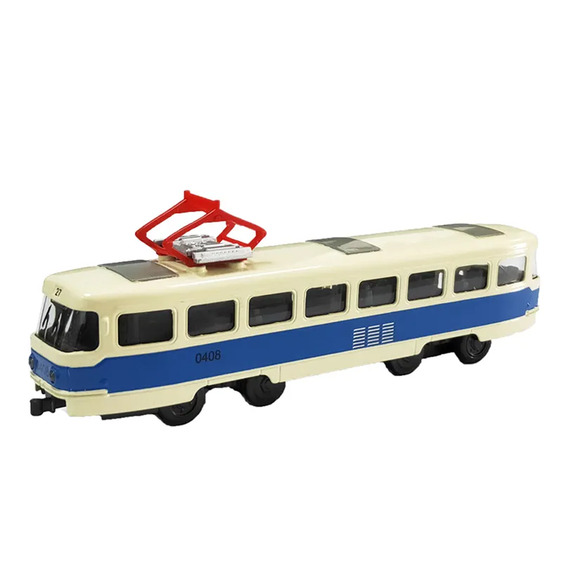 2023 lega pressofuso giocattolo lega simulazione treno in lega modelli giocattolo Cartoon Auto giocattoli per bambini 1:36 russo Touring Tram