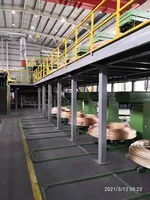 Ligne de production automatique d'équipements de coulée verticale de barres de cuivre à partir de cuivre recyclé