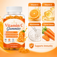 LAMARINE OEM Gummies à la vitamine C biologique 1500 mg, bonbons pour améliorer l'immunité, pour les cheveux, la peau et les ongles