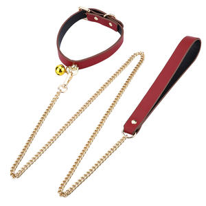 Equipo de Bondage para Parejas Adultas, Esposas de Cuero, <span class=keywords><strong>Collar</strong></span> Sexual, Paleta para Azotes, Conjunto de Restricción - Product Image 5