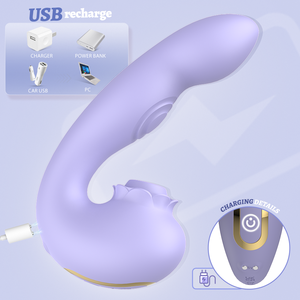 3'ü 1 Arada Klitoral Emici Vibratör Stimülatör Yapay Penis Vibratörler Kadınlar için Seks Oyuncakları Mastürbatör - Product Image 4