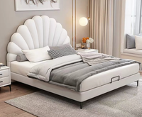 Tête de lit rembourrée en tissu pour cadre de lit, vente en gros, fournisseur chinois