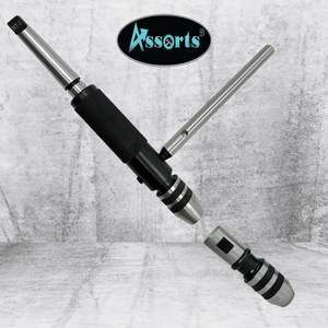 MT2 Lathe Tailstock Die Holder Set <b>Threading</b> Tapping Attachment Durable Steel HSS Material 60pc - Product Image 6