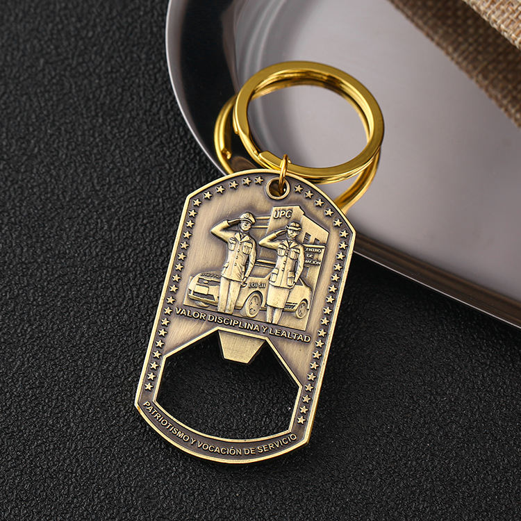 LLavero de encargo del Abrebotellas con el logotipo