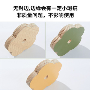 Wooden Flower Pegboard <b>Shelf</b> Supports Morandi Colors <b>Pine</b> Material Easy Installation For Wall Storage Organization - Product Image 4