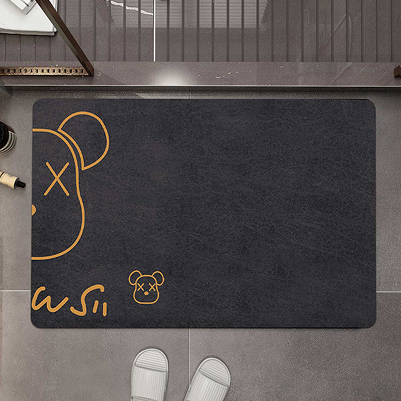 Golden Half Bear - Black Ink Gray