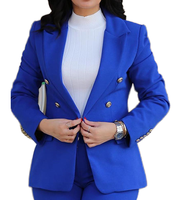 Costumes d'Affaires en Gros pour Femmes, Ensemble Tendance Pantalon Ajusté et Blazer, Tenue de Bureau Formelle