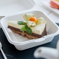 Boîte à hamburger de 6 pouces en bagasse jetable, boîte à burger biodégradable et compostable en canne à sucre, conteneur à clapet pour burger, vente en gros en vrac