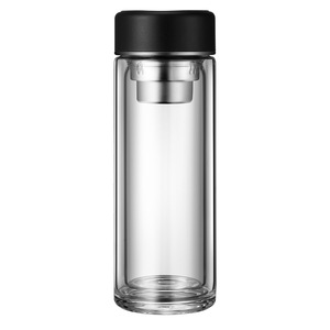 Double Wall Glass Cup With Filter Portable Travel Office Tea Cup 350Ml - Product Image 5