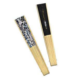 2025 Luxury Women's <strong>Personalised</strong> Round Paper <strong>Hand</strong> <strong>Fans</strong> Portable with Bamboo Handle New Design - Product Image 2
