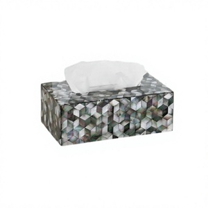 Handmade Wooden Napkin Box With MOP Work Handmade Rectangular Shape <b>Tissue</b> <b>Paper</b> Box At Lowest Price - Product Image 1