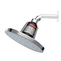 Ensemble de pommeau de douche filtrant à haut débit, filtre de douche à 15 étapes, élimine le chlore et les substances nocives, simple