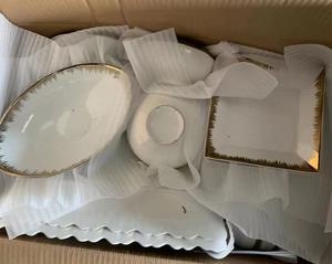 مجموعة أطباق طعام من السيراميك الأبيض متوفرة من المصنع مباشرة بسعر الجملة الرخيص، أوعية وأطباق وصحون مع تغليف متنوع - Product Image 5